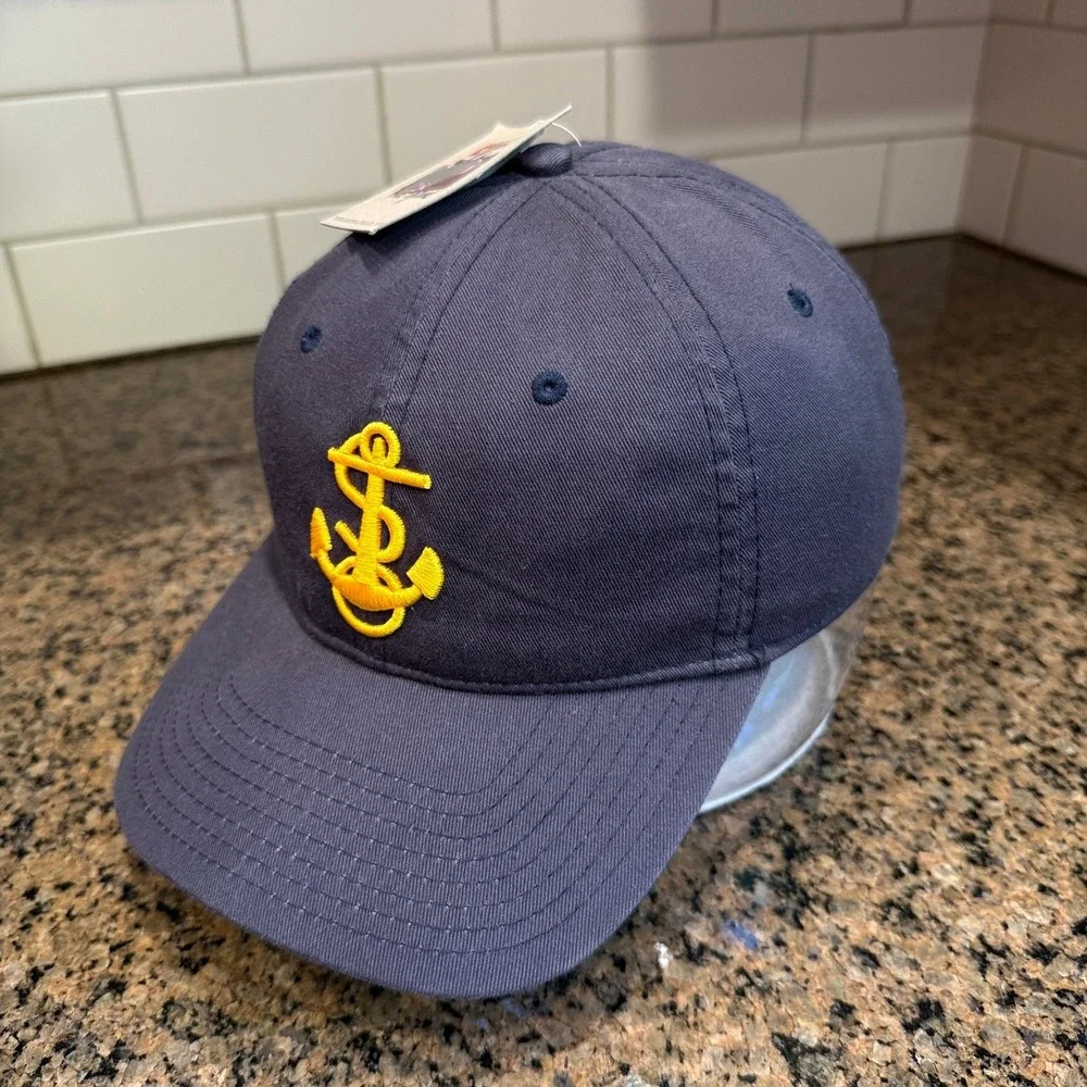 US Naval Academy NAVY The Game Cap 3-D Anchor RELAXED TWILL Hat New